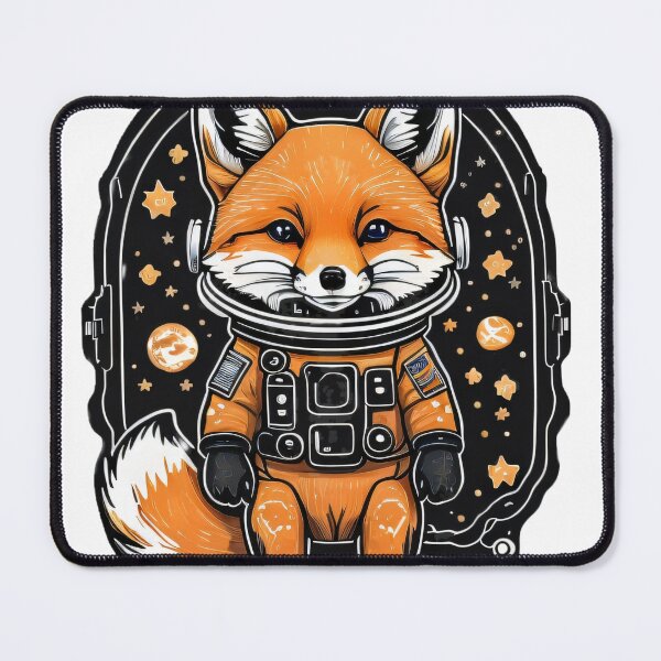 Artikelvorschau, Cute Fox Astronaut | Space Traveller entworfen und verkauft von FridayArtStudio.
