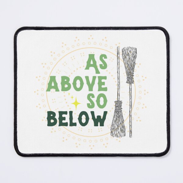 Item preview, As Above So Below Green Broomstick designed and sold by WrenCemetery.