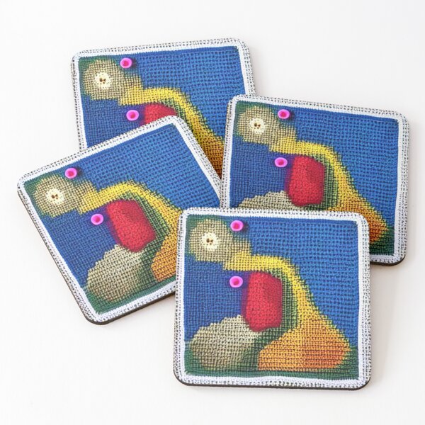 Item preview, Crocheted grandmother's squares. Abstraction. designed and sold by Natalia-Vlad.