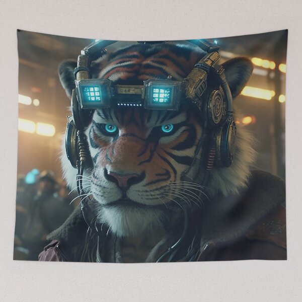Item preview, Cool Powerful Machine Battle Armour General Tiger Artificial Intelligence designed and sold by SceneryStudio.