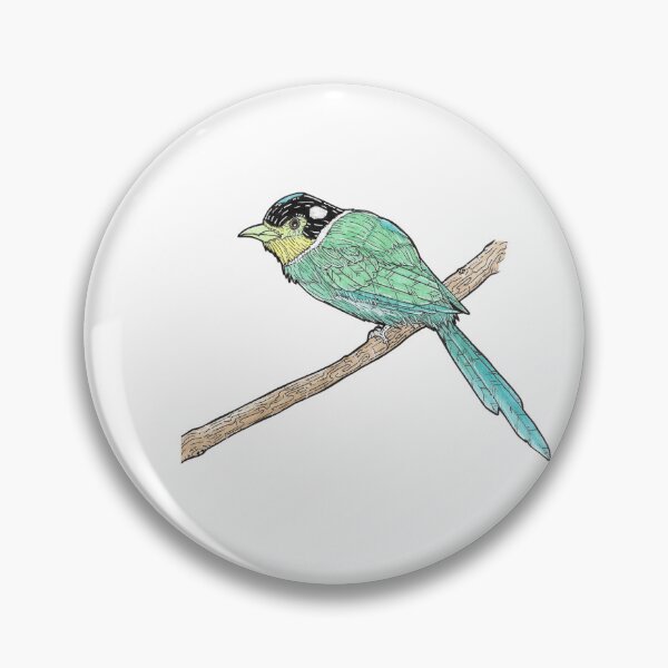 Item preview, Long-Tailed Broadbill designed and sold by VonRavenDesign.