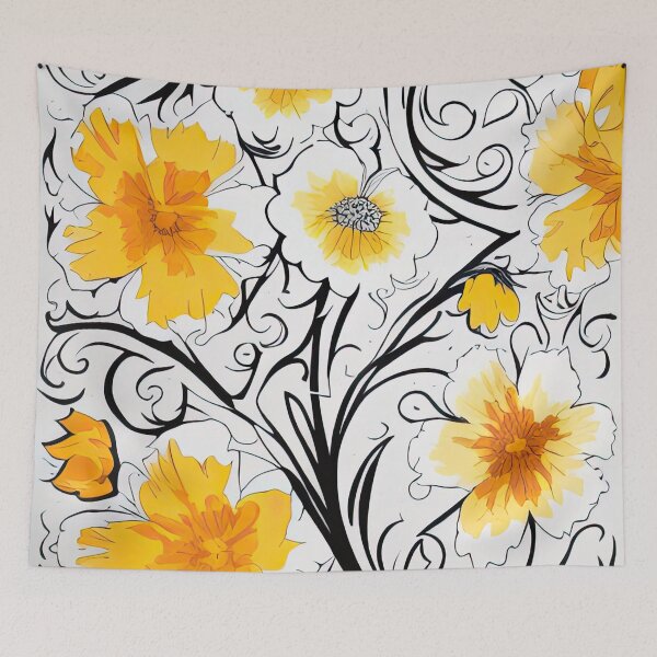 Item preview, Copy of Throw Pillow With Beautiful Daisies Painting - Spring Home Decor designed and sold by Sowari-Pillows.