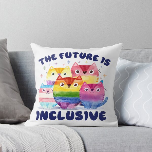 Item preview, The Future Is Inclusive LGBT Gay Rights Cat Lover designed and sold by Designer-Girl.