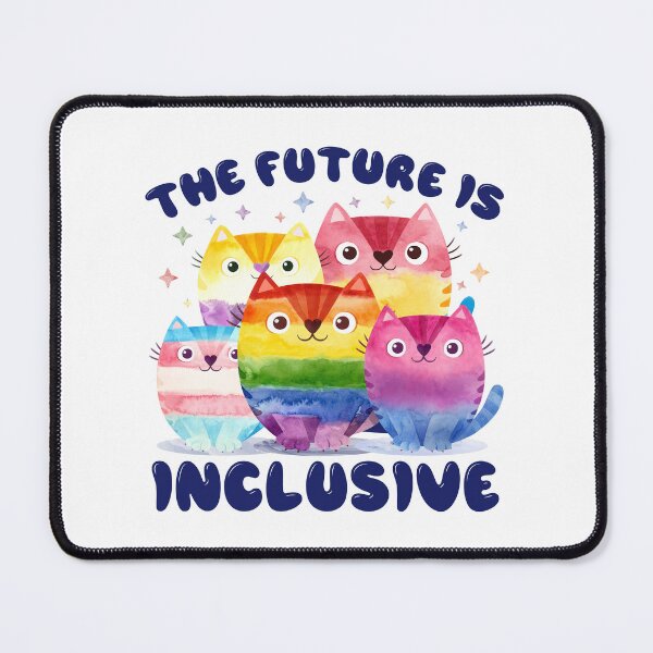 Item preview, The Future Is Inclusive LGBT Gay Rights Cat Lover designed and sold by Designer-Girl.