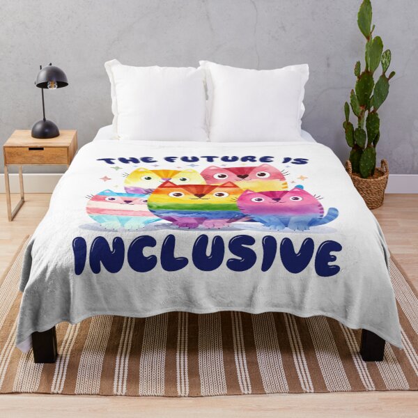 Item preview, The Future Is Inclusive LGBT Gay Rights Cat Lover designed and sold by Designer-Girl.