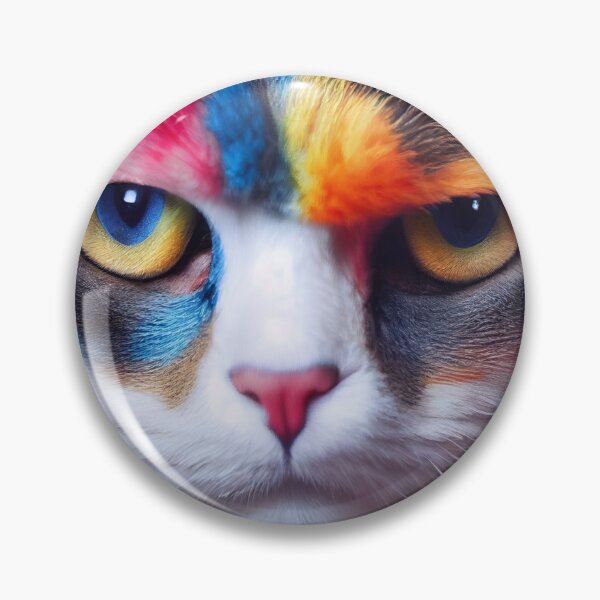 Item preview, Lucy Grumpy Rainbow Furry Nose - Rainbow Baby Cat designed and sold by Pixelboys.
