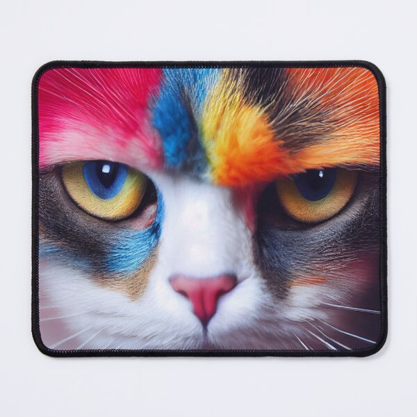 Item preview, Lucy Grumpy Rainbow Furry Nose - Rainbow Baby Cat designed and sold by Pixelboys.