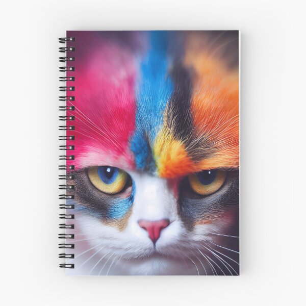 Item preview, Lucy Grumpy Rainbow Furry Nose - Rainbow Baby Cat designed and sold by Pixelboys.