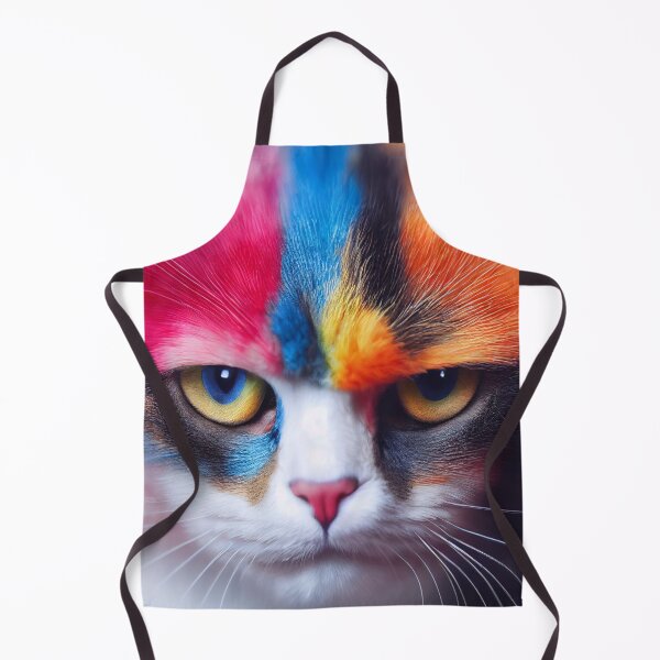 Item preview, Lucy Grumpy Rainbow Furry Nose - Rainbow Baby Cat designed and sold by Pixelboys.