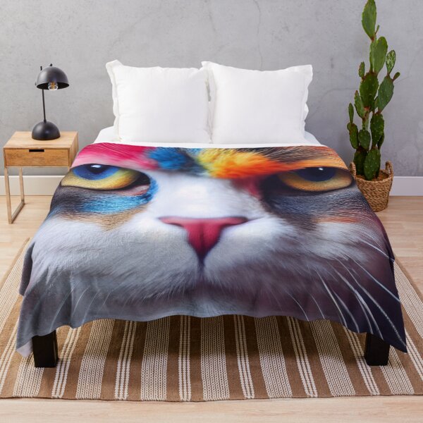 Artikelvorschau, Lucy Mürrische Regenbogenfellnase - Regenbogen Baby Katze entworfen und verkauft von Pixelboys.