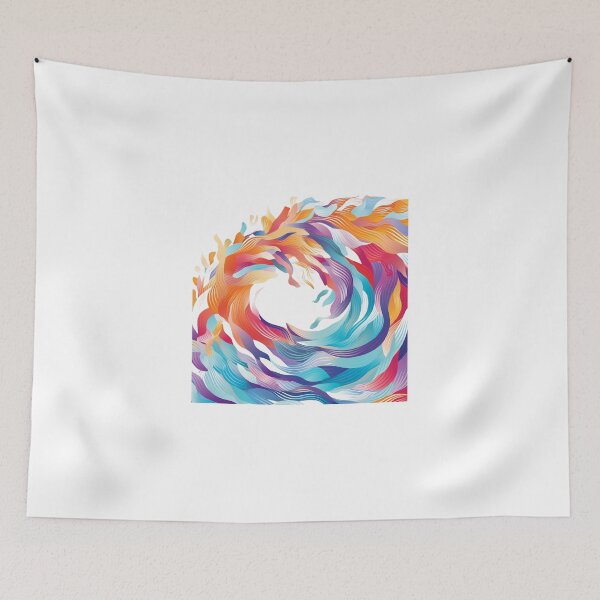 Item preview, Cool Powerful and Free Waves Pattern designed and sold by lessyun.