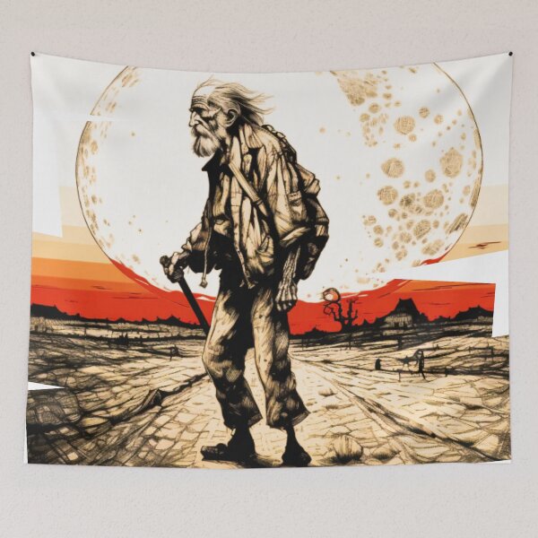 Item preview, Lonely Elder on a Crimson Planet designed and sold by JojoArtEvo.