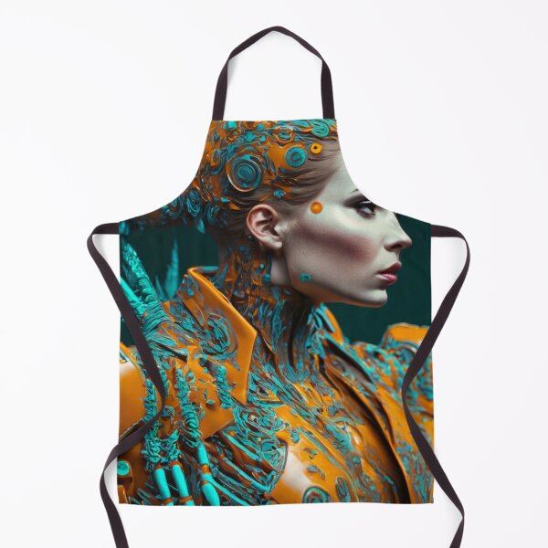 Item preview, orange and blue woman portrait designed and sold by jsebouvi.