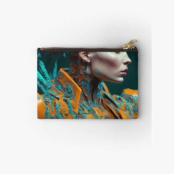 Item preview, orange and blue woman portrait designed and sold by jsebouvi.
