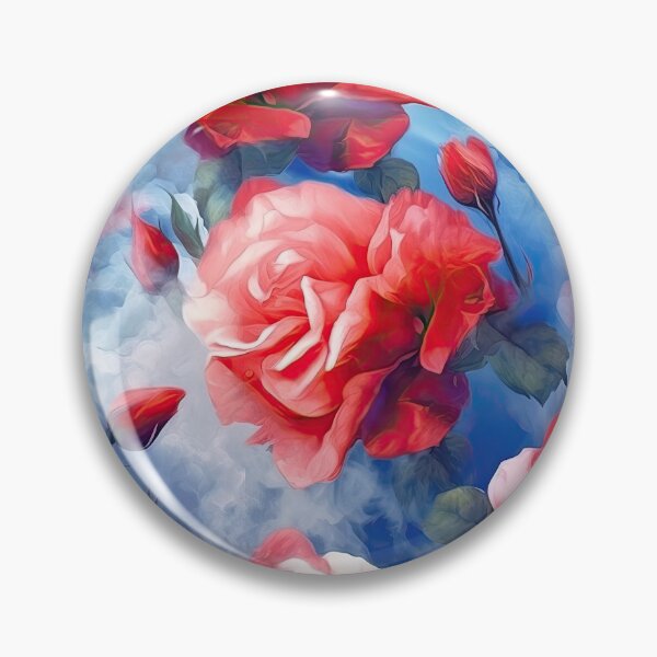 Item preview, Classics - Divine Memories Pink and Red Roses in soft clouds designed and sold by FutureImaging.