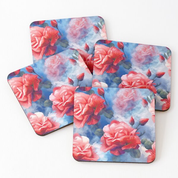 Item preview, Classics - Divine Memories Pink and Red Roses in soft clouds designed and sold by FutureImaging.