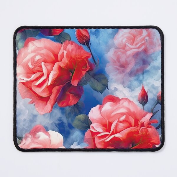Item preview, Classics - Divine Memories Pink and Red Roses in soft clouds designed and sold by FutureImaging.