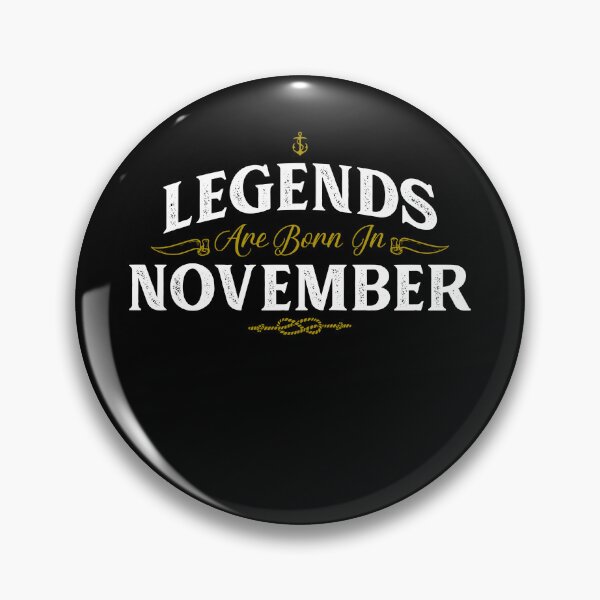 Item preview, Legends Are Born In November Birthday Men Women Kid Youth T Crewneck White designed and sold by BanderHarlan.