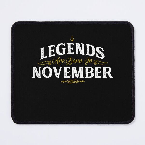 Item preview, Legends Are Born In November Birthday Men Women Kid Youth T Crewneck White designed and sold by BanderHarlan.