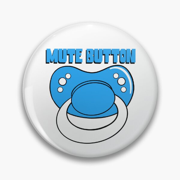 Item preview, Mute Button - Blue designed and sold by DF3.
