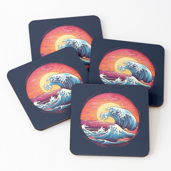 Item preview, Big wave, sun, sunset, sea, vacation, summer, beach, surfing designed and sold by lavalova.