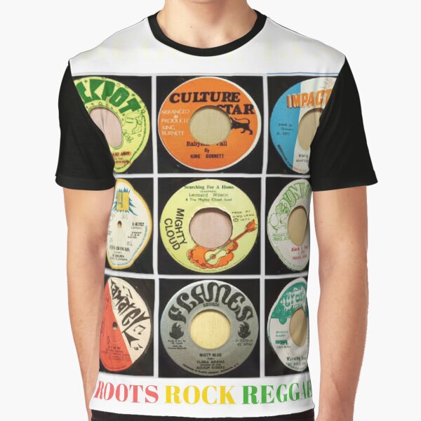 Reggae 45's Roots Rock Reggae For All Lovers Of Jamaican Music Graphic T-Shirt