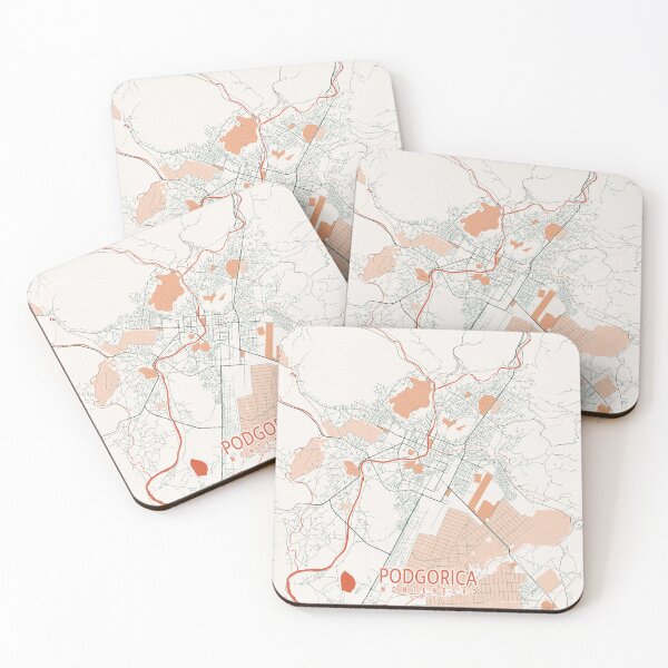 Item preview, Podgorica City Map of Montenegro - Bohemian designed and sold by deMAP.