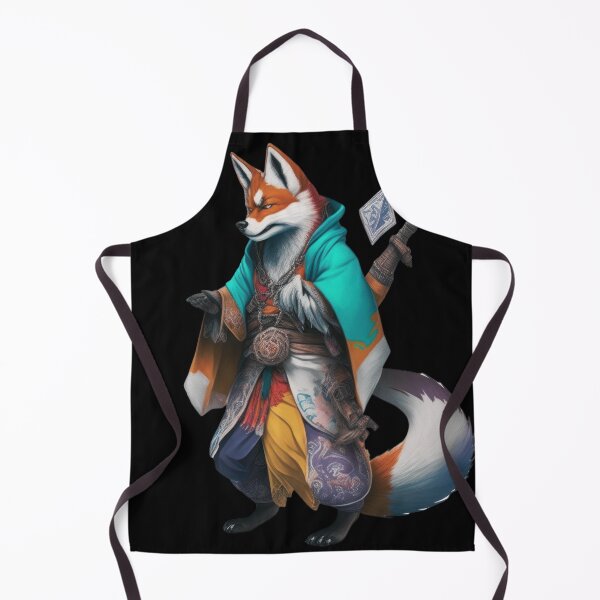 Item preview, Fox Assassin: Dark Warrior in Blue, Orange & White designed and sold by Just Art's Creations colinw2292@gmail.com.