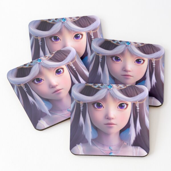 Item preview, Ice Princess - Enchanting Art Print designed and sold by ZenEverAI.
