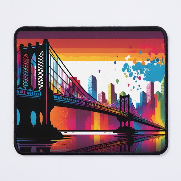 Item preview, Skyline Bridge: Connecting Nature and City designed and sold by Cr-AI-tive.