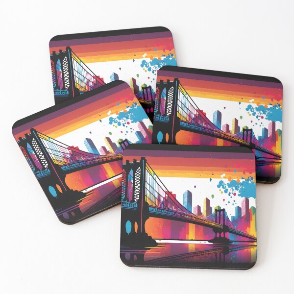 Item preview, Skyline Bridge: Connecting Nature and City designed and sold by Cr-AI-tive.