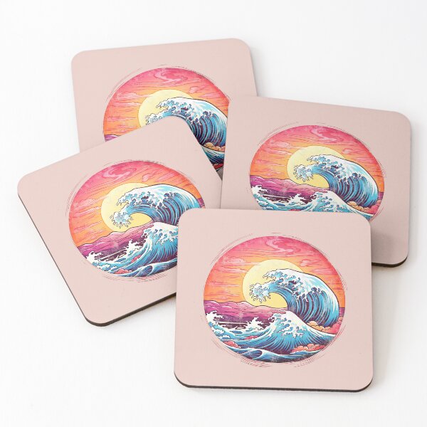 Item preview, Big wave, sun, sunset, sea, vacation, summer, beach, surfing designed and sold by lavalova.