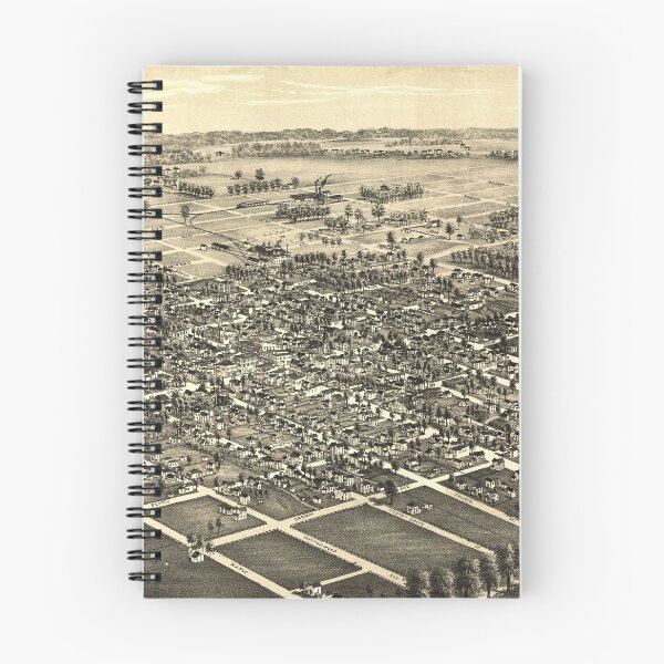 Item preview, Vintage Bowling Green OH Map (1888) Old BG Ohio Atlas designed and sold by BravuraMedia.