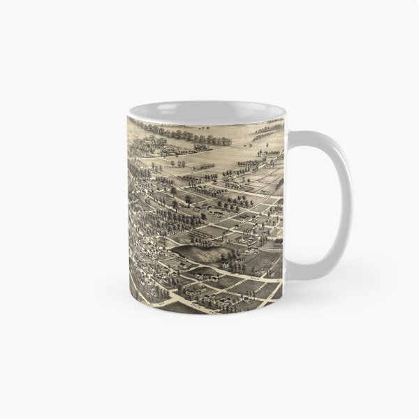 Item preview, Vintage Bowling Green OH Map (1888) Old BG Ohio Atlas designed and sold by BravuraMedia.