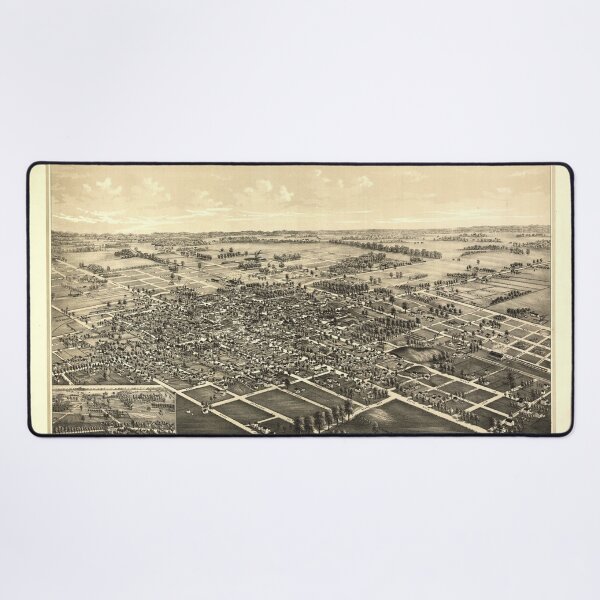 Item preview, Vintage Bowling Green OH Map (1888) Old BG Ohio Atlas designed and sold by BravuraMedia.