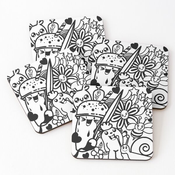 Item preview, doodle boodle black and white designed and sold by jhojho.