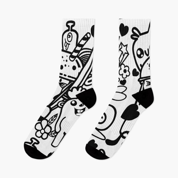 Item preview, doodle boodle black and white designed and sold by jhojho.