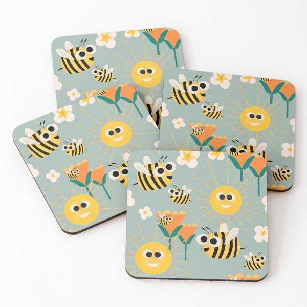 Item preview, Happy bees Blue designed and sold by susycosta.