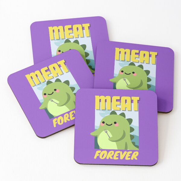 Item preview, Cute And Hungry green dinosaur looking for meat, wants meat forever designed and sold by The magic  Yellow bus.