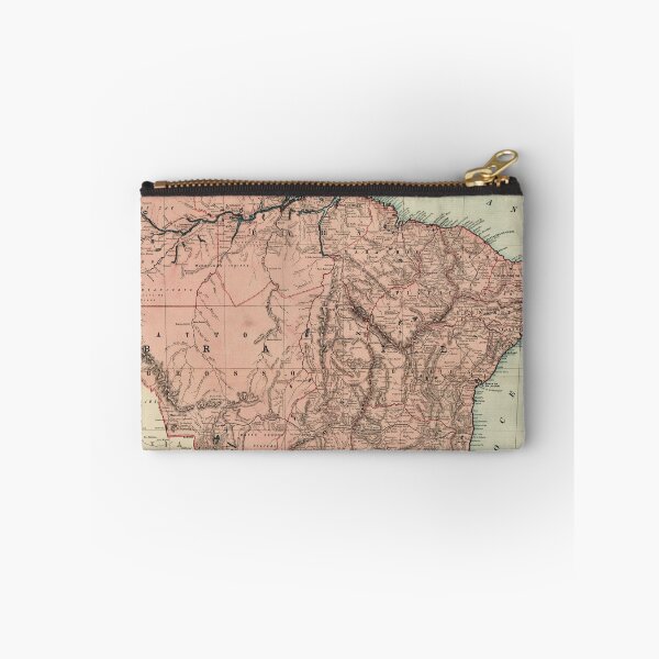 Item preview, Vintage Brazil Map (1892) Old Brazilian Relief Atlas designed and sold by BravuraMedia.