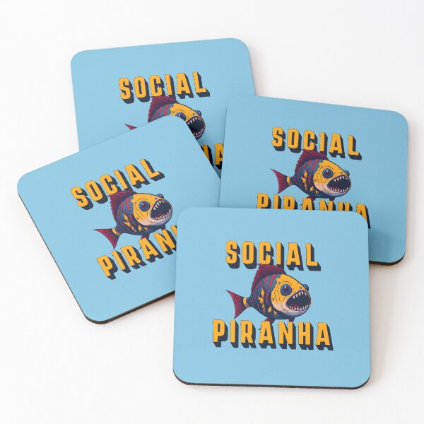 Item preview, Social Piranha designed and sold by Digital Art Works  Hub.