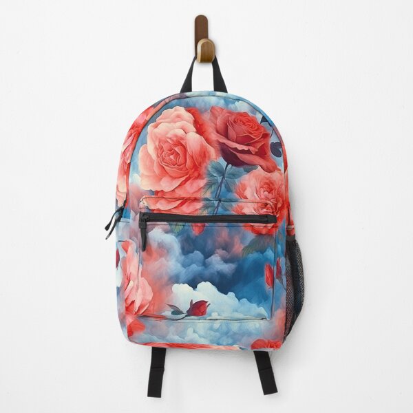 Item preview, Classics - Divine Garden Pink and Red Roses in darkened blue soft clouds designed and sold by FutureImaging.