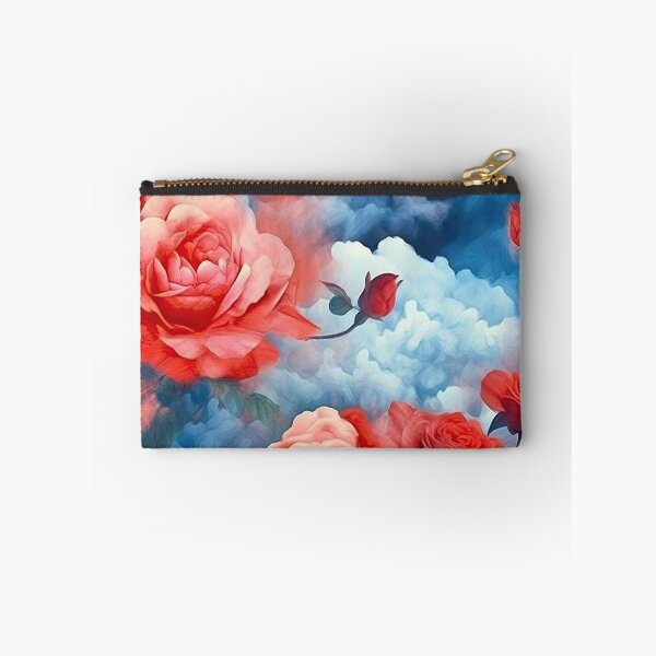 Item preview, Classics - Divine Garden Pink and Red Roses in darkened blue soft clouds designed and sold by FutureImaging.
