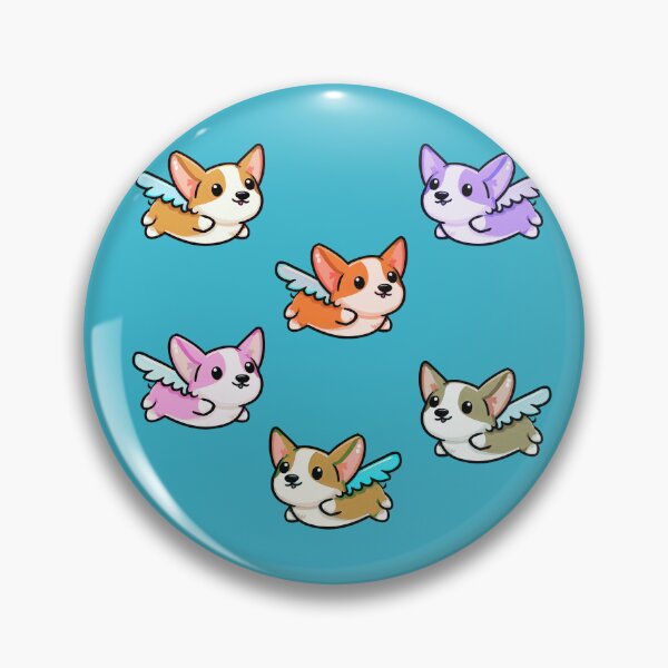 Item preview, Collective of Flying Cute Corgi designed and sold by Clumsy People.