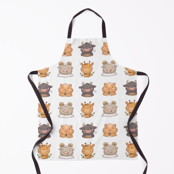 Item preview, A group of cute little animals, giraffe, calf, piglet, groundhog designed and sold by SceneryStudio.
