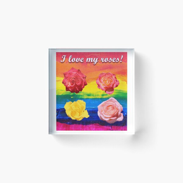 Item preview, I Love My Roses Painted Background designed and sold by BattlefoxxEarth.