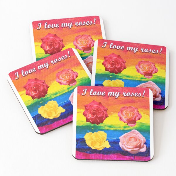 Item preview, I Love My Roses Painted Background designed and sold by BattlefoxxEarth.