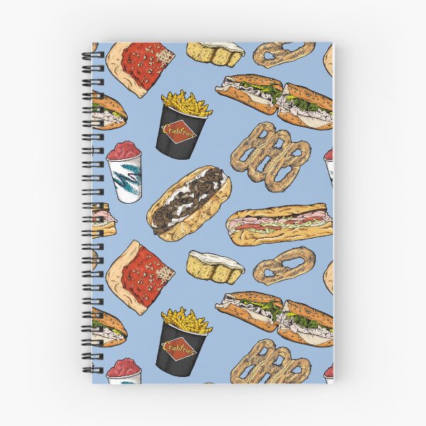 Item preview, Philly Foods Pattern - Blue designed and sold by Elizabeth Weglein.