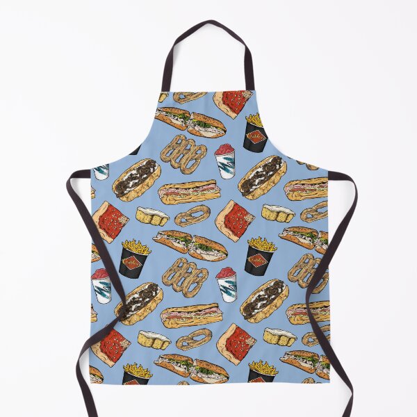 Item preview, Philly Foods Pattern - Blue designed and sold by Elizabeth Weglein.