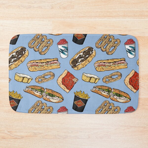 Item preview, Philly Foods Pattern - Blue designed and sold by Elizabeth Weglein.